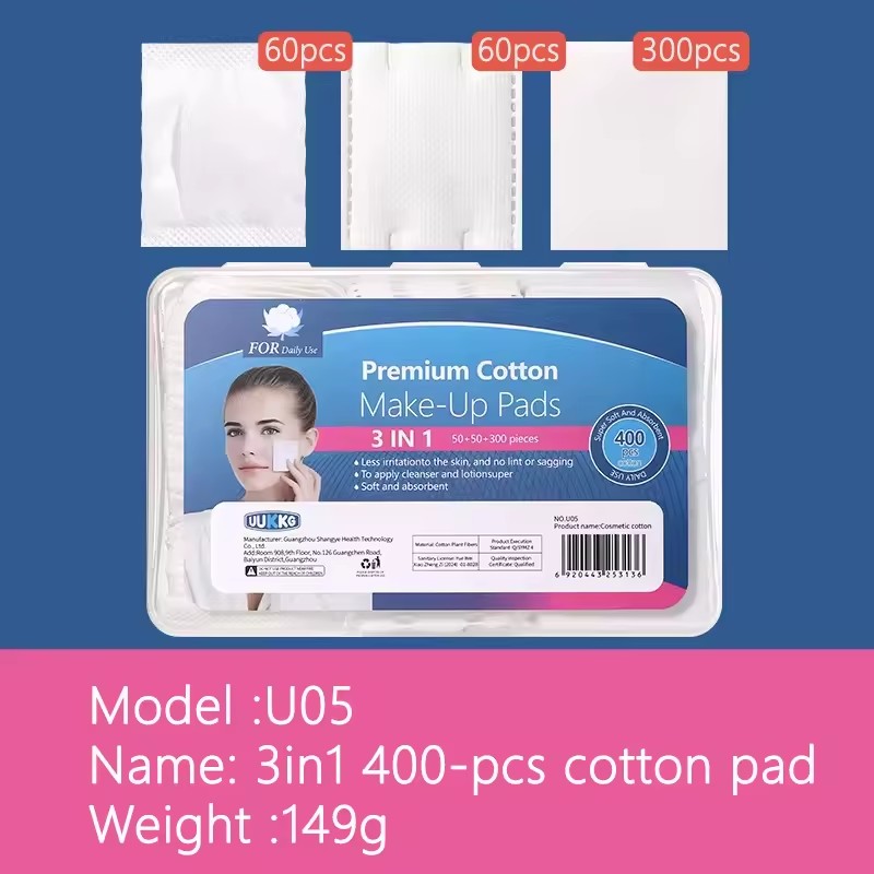 U05 -400 pièces 3en1 coton