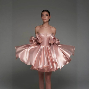 Vestido de Fiesta Elegante de Verano con Diseño de Lazo y Tirantes, Corto por Encima de la Rodilla, con Efecto Ilusión, Ideal <span class=keywords><strong>para</strong></span> Cumpleaños, de AliExpress Transfronterizo - Product Image 6