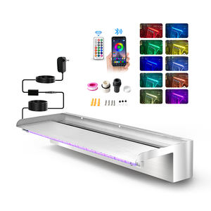 Jardines decorativos 12V Acero inoxidable Piscina Cascada Fontain Water Blade Cascada para piscina - Product Image 1