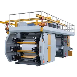 Hoge Snelheid Roll Economische Ci Flexodruk Machine Papier & Films Flexo Drukmachine 6 Kleuren