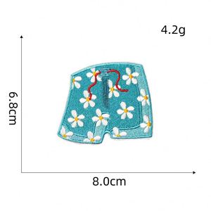 NODA Iron on Embroidery Hawaii Holiday Style Kawaii Sun Coconut Tree Pineapple Patch for Clothes Decoration - Product Image 3