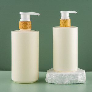 Bouteilles de lotion à presser biodégradables amicales pour gommages corporels <span class=keywords><strong>300</strong></span> <span class=keywords><strong>Ml</strong></span> 450ml Conteneur de bouteille de pompe à émulsion en plastique avec couvercles - Product Image 5