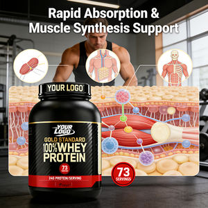 OEM/ODM Whey <span class=keywords><strong>Protein</strong></span> Tozu Antrenman Sonrası Whey <span class=keywords><strong>Protein</strong></span> İzolatı Yapay Aromalar İçermez 24g Altın Standart %100 Whey <span class=keywords><strong>Protein</strong></span> Tozu - Product Image 4