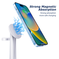 Cargador multifunción 3 en 1 magnético, cargador inalámbrico 3 en 1 para Samsung, iphone y Android, producto más vendido