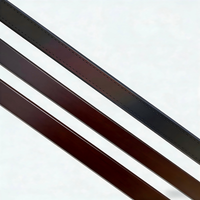Barre d'espacement en aluminium anodisé noir pour vitrage isolant IGU, fenêtre à double vitrage, mur-rideau, trou de déshumidification pré-percé