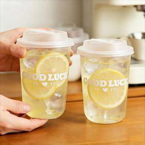 Vasos Desechables Ecológicos en Forma de U de PP con Logotipo Personalizado al por Mayor, para Jugos, Smoothies, Té Boba, con Tapas, para Picnic, Camping, Barbacoa, Bodas - Product Image 2