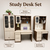 Bureau de maison et de bureau moderne, durable, peu encombrant, multifonctionnel, en MDF peint avec plateau en verre, couleur personnalisable, vente en gros