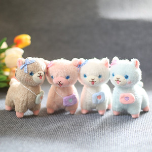 Peluche <span class=keywords><strong>Lama</strong></span> Porte-clés Alpaga Peluche Jouets Griffe Machine Fabricant Personnalisé Dessin Animé Doux Cadeaux Peluche Animal Jouets alpaga Porte-clés - Product Image 2