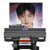 Nouvelle imprimante de transfert UV DTF automatique A3 de 30 cm avec effet feuille d'or et quatre têtes F1080 pour la personnalisation