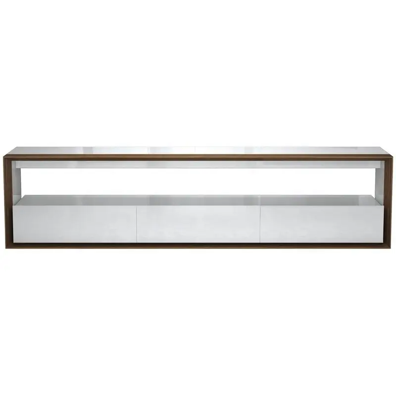 Nordico in legno minimalista console cabinet TV stand bianco TV cabinet di lusso moderno soggiorno mobili unità TV per soggiorno