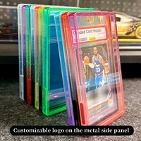 Étui de protection antichoc en TPU pailleté pour cartes gradées PSA BGS, protection antichoc en silicone dégradé pour cartes à collectionner