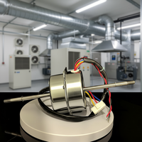 Moteur sans balais moulé série DC107 pour souffleur d'évacuation de fumée d'huile de pompe à chaleur, unité de bobine industrielle