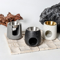 Brûleur d'encens créatif en ciment couleur unie écologique, diffuseur d'arômes d'huiles essentielles chinoises aromatiques au bois de santal, décoration d'intérieur