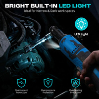 Clé à cliquet industrielle à 90 degrés, alimentée par batterie rechargeable 12V