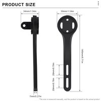 RIDERACE Braket Komputer Sepeda Nilon Kekuatan Tinggi untuk Garmin Edge Series & GOPRO, Penyangga Stopwatch GPS Bersepeda