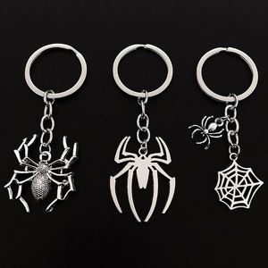 Spider Keychain Araneid Animal <b>Key</b> Ring Metal <b>Key</b> <b>Chains</b> Halloween Gifts for Women Men Handbag Accessories DIY Handmade Jewelry - Product Image 1