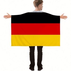 Custom Spain Eco-Friendly Durable Polyester Wearable National Flag <b>Poncho</b> Fans Wholesale Patriotic Sports Event <b>Cape</b> - Product Image 2