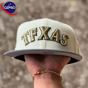 QZFSO Custom Logo 3d Embroidery Snapback Caps Wholesale Flat Brim Sporty Dobby Style Gorra De Beisbol Para Hombres Baseball <b>Hat</b> - Product Image 1