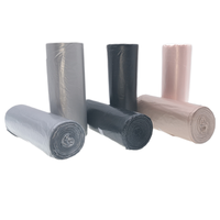Sacs d'emballage en plastique HDPE robustes et durables avec logo personnalisé, thermosoudés, à soufflets latéraux, avec marquage à chaud pour les sacs poubelles