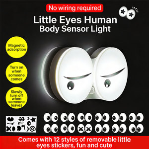 LED Human Sensing Corridor USB Charging Eye Expression Night <b>Light</b> - Product Image 3
