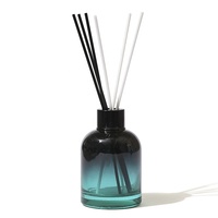 Bouteille vide de diffuseur de roseau de recharge unique de haute qualité en verre rond personnalisé de luxe avec boîte-cadeau 150ml