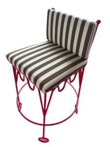 Mesa y Sillas de Jardín para Hotel, Sillas de Acero con Recubrimiento en Polvo, Diseños de Hierro Forjado, Respaldo Desmontable, Taburete de Metal - Product Image 2