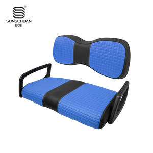 Cojín de Asiento de Cuero para Carro de Golf Yamaha G29 con Respaldo; Color y Textura Seleccionables - Fabricante Directo - Product Image 2