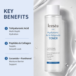 Tónico <span class=keywords><strong>Facial</strong></span> Multiactivos con Ácido Hialurónico, Pantenol, Ceramida, Péptidos y Colágeno, Hidratante Profundo para el Cuidado de la <span class=keywords><strong>Piel</strong></span>, 6.76 fl.oz, OEM ODM - Product Image 4