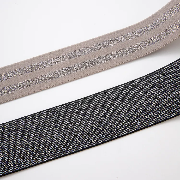 Customize Stretch Webbing Ribbon Band Polyester Nylon Jacquard Woven Elastic Webbing Tape Strap For Belt