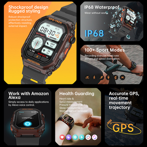 Nouvelle <span class=keywords><strong>montre</strong></span> connectée FT61 avec GPS, étanche IP68, suivi de la santé, fitness tracker pour le sport en plein air, <span class=keywords><strong>montre</strong></span> connectée pour hommes et femmes - Product Image 2