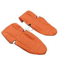 Housse de siège intégrale en cuir orange résistant à l'usure de haute qualité GANE Design pour Chevrolet Cargo Express Van Daniel 2008-2025