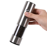 Ensemble moulin à sel et à poivre électrique automatique rechargeable en acier inoxydable de qualité alimentaire, boîte personnalisable pour mariage