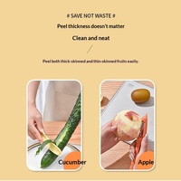 Fabrieksdirecte verkoop handmatige huishoudelijke meloenschiller fruit- en aardappelschiller 3-in-1 multifunctioneel 420 roestvrij staal