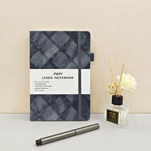 Cuaderno Vintage A5 de Tapa Dura, Imitación Piel, Cosido, Color Personalizado, Correa de Tela Vaquera, Páginas Rayadas, 100 Hojas - Product Image 1