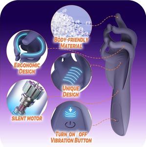 Male Masturbator Penis <b>Vibrator</b> Adult Sex Toy 10 <b>Vibrating</b> Patterns USB Rechargeable Waterproof Penis Trainer Glans Stimulator - Product Image 4