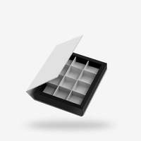 Boîte cadeau personnalisable à tiroir long avec inserts multi-grilles pour l'emballage et la présentation de marchandises de marques e-commerce et de détail