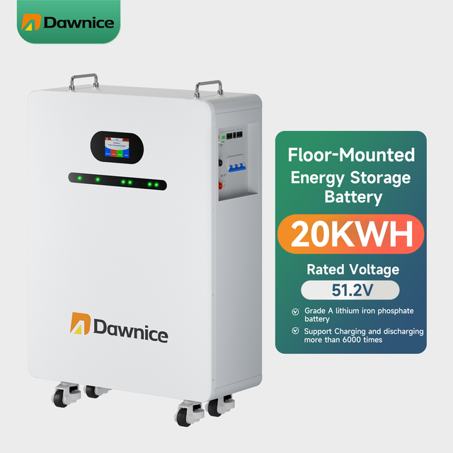 Residential Home Energy Storage Battery Pack 100Ah-400Ah 51.2V Wall-Mounted LiFePO4 CAN Communication Port IP54 Protection
