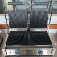 Machine à gaufres et presse à sandwichs pour steak de bœuf frit en acier inoxydable personnalisée pour la cuisine