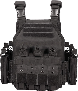 Chaleco táctico MOLLE de liberación rápida, chaleco de caza de nailon 1000D; compatible con placas de PE y aramida - Product Image 2