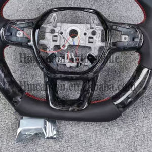 Most Popular Smooth Leather Forged Carbon Fiber LED Car Steering <b>Wheel</b> for Honda Civic 11th Car Steering <b>Wheel</b> - Product Image 4