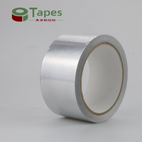 Ruban adhésif en aluminium argenté, adhésif acrylique, résistant à la chaleur, résistant aux UV, pour l'étanchéité des conduits HVAC, largeur personnalisée