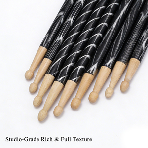 מקלות תופים מקצועיים MUSO MA-18 איכותיים מעץ (אלון/היקורי) עם אפשרות להדפסת לוגו בהתאמה אישית - אריזה סיטונאית 1000 יחידות למוזיקאים - Product Image 5