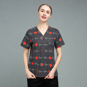 2023 stampa uniforme da infermiera Top manica corta medico Casual scrub uniformi da donna e da uomo uniformi chirurgiche ospedaliere - Product Image 6