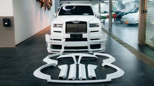 NT-style Carbon Fiber Body <b>Kit</b> for <b>Rolls</b>-Royce Cullinan New Condition Front Rear Bumper Spoiler Widebody Upgrade Self-Adhesive - Product Image 6