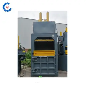 mini small textile pet bottle waste metal compress baler machine for different size