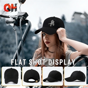 Gorras Deportivas Casuales con Visera Curva de 6 Paneles, Color Negro, Logotipo Personalizado, Gorras de Béisbol Ajustables Unisex al por Mayor - Product Image 4