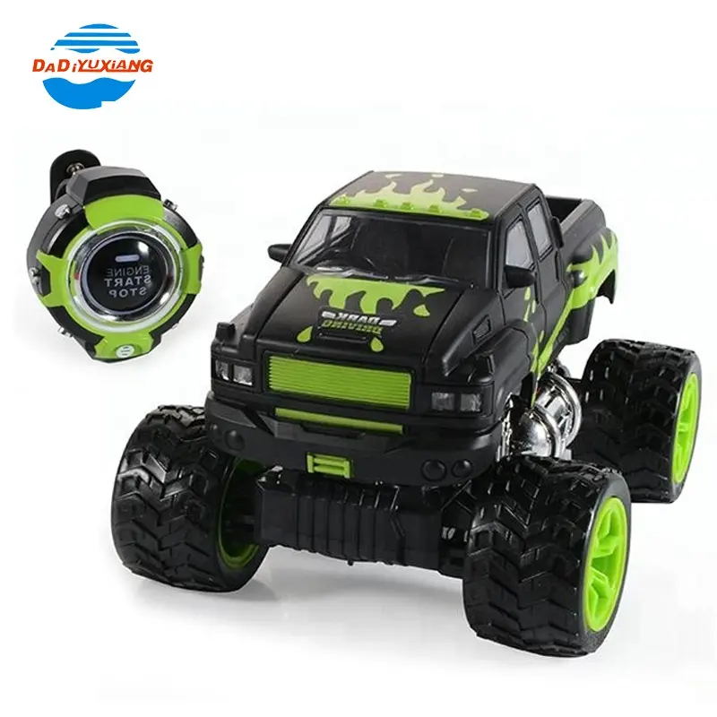 electric big wheels rc monster toy remote control truck with watch