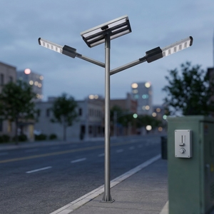 High Quality LiFePO4 <b>Battery</b> MPPT Remote Control IoT Smart City Split-Type Solar <b>Light</b> Outdoor Solar Led Street Lamp 150w - Product Image 4