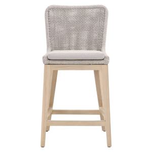 Modern Stylish Light <b>Grey</b> Waterproof Rope Garden <b>Chair</b> with Wooden Frame Cushion Seat for Dining Living Room Bedroom Hotels - Product Image 2
