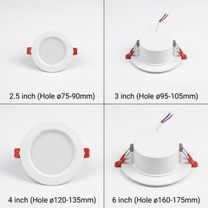 Luz <span class=keywords><strong>LED</strong></span> Empotrable Ultrafina de Aluminio de 75mm para Techo de Sala de Estar, Temperatura de Color 3000K/4000K/6000K, CRI 80-89 - Product Image 4